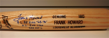 Frank Howard Autographed Bat