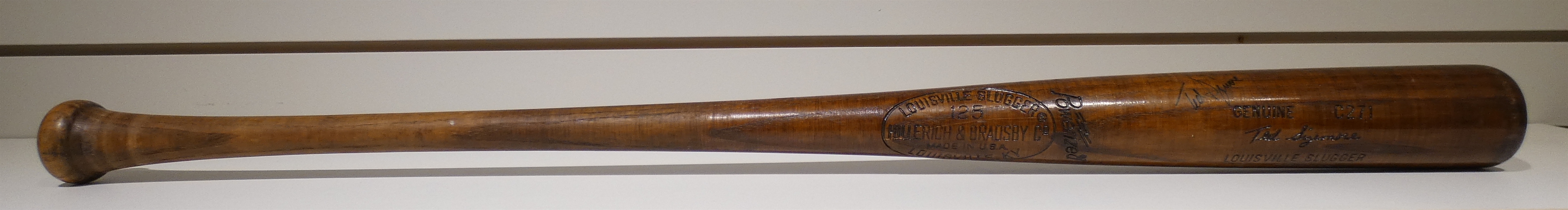 Ted Sizemore Autographed Game Used? Bat