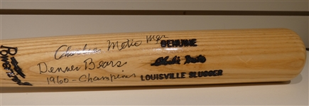 Charlie Metro Autographed Bat