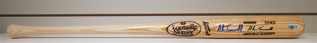 Alan Trammell Autographed Bat