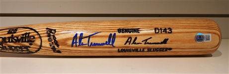 Alan Trammell Autographed Bat