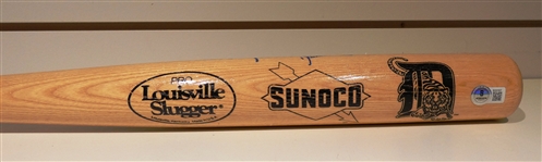 Dave Bergman & Dan Petry Autographed Bat