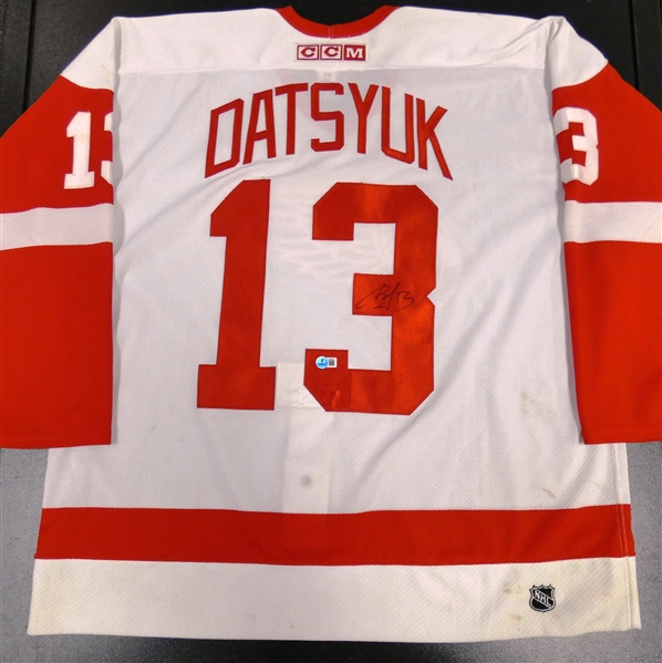 Pavel Datsyuk Autographed Authentic CCM Red Wings Jersey