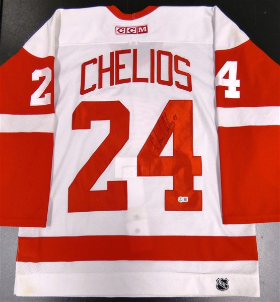 Chris Chelios Autographed Authentic CCM Red Wings Jersey