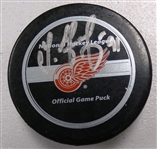 Sergei Fedorov Autographed Red Wings Puck