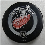 Luc Robitaille Autographed Red Wings Puck