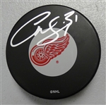 Curtis Joseph Autographed Red Wings Puck