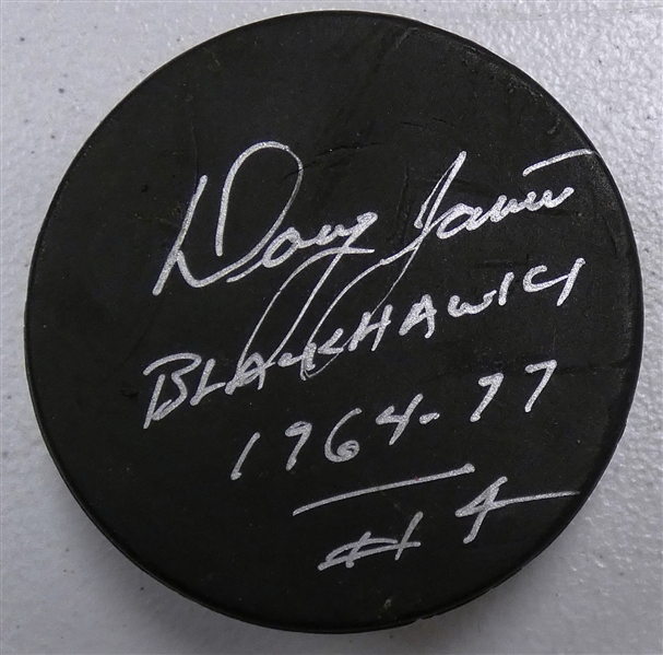 Doug Jarrett Autographed Hockey Puck
