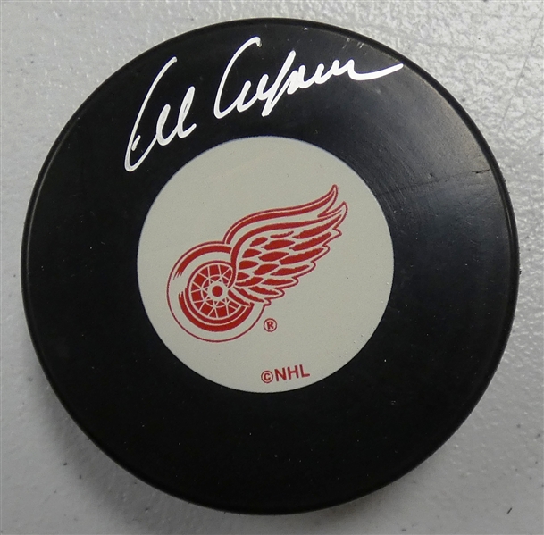 Al Arbour Autographed Red Wings Puck