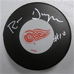 Ron Duguay Autographed Red Wings Puck