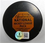 Red Kelly Autographed Red Wings Puck
