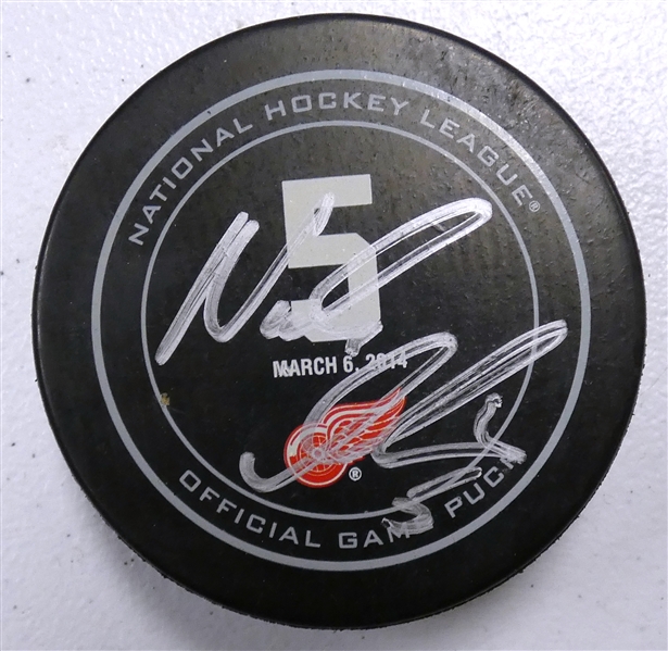 Nicklas Lidstrom Autographed Retirement Puck