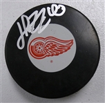 Henrik Zetterberg Autographed Red Wings Puck