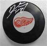 Kirk Maltby Autographed Red Wings Puck