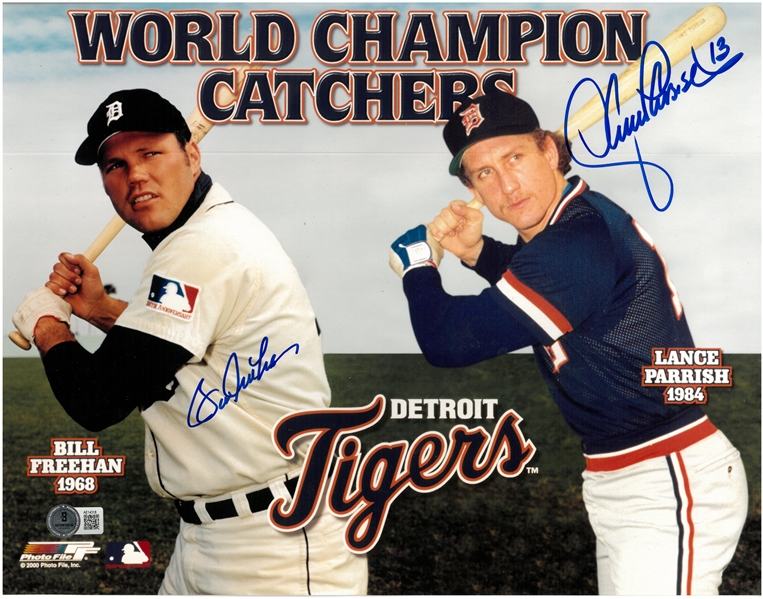 Bill Freehan & Lance Parrish Autographed 11x14