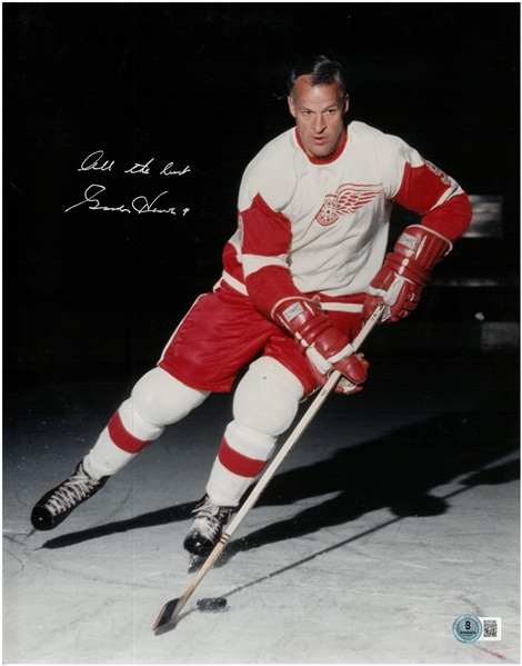 Gordie Howe Autographed 11x14