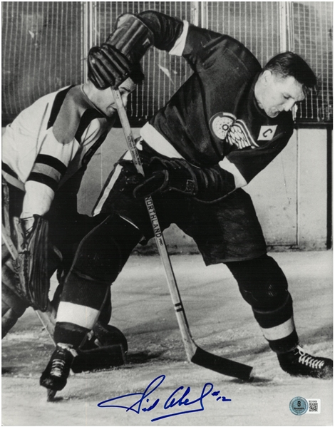 Sid Abel Autographed 11x14
