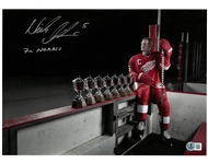 Nicklas Lidstrom Autographed Norris Trophies 11x14
