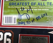 Sony Michel Autographed Framed Sports Illustrated
