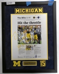 Chase Winovich Autographed Framed 11x14