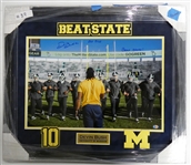 Devin Bush Autographed Framed 16x20