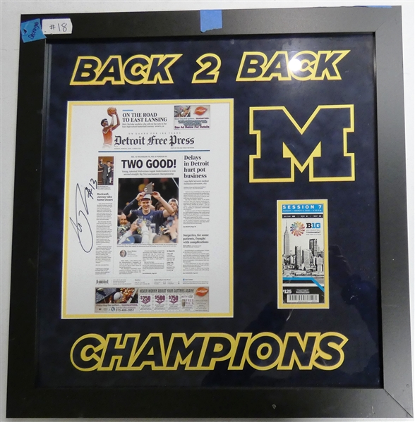 Moritz Wagner Autographed Framed Display (Pick up only)