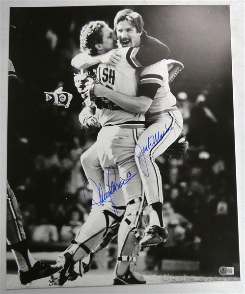 Jack Morris & Lance Parrish Autographed 16x20