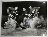 Ted Lindsay & Sid Abel Autographed Production Line 16x20