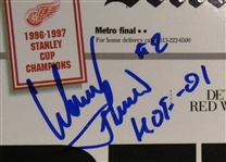 Slava Fetisov Autographed Free Press Poster
