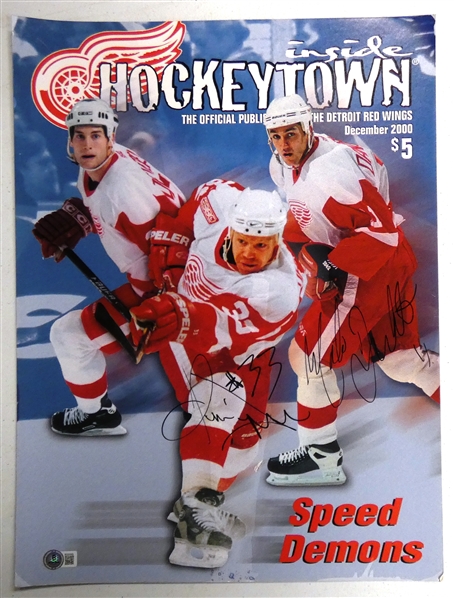 Kris Draper & Matthieu Dandenault Autographed 16x20