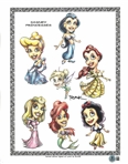 Disney Princesses 11x14 Print Signed by RAK
