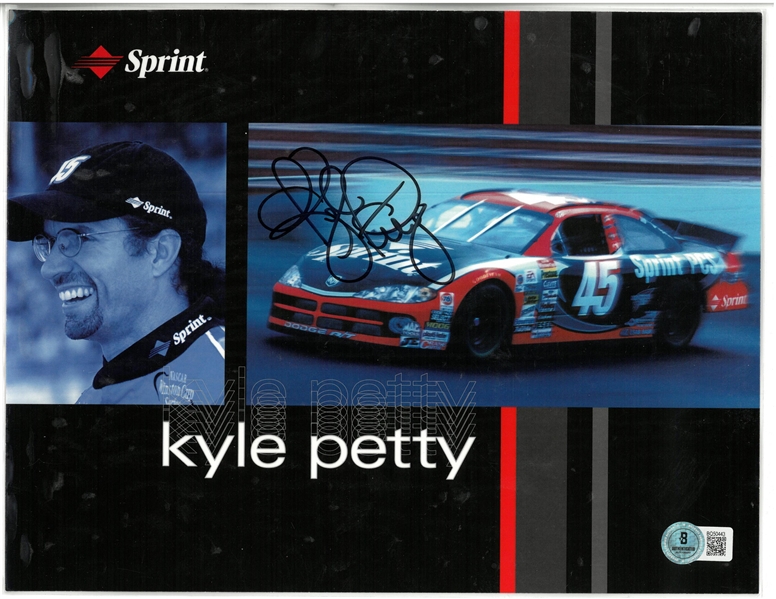 Kyle Petty Autographed 8x10