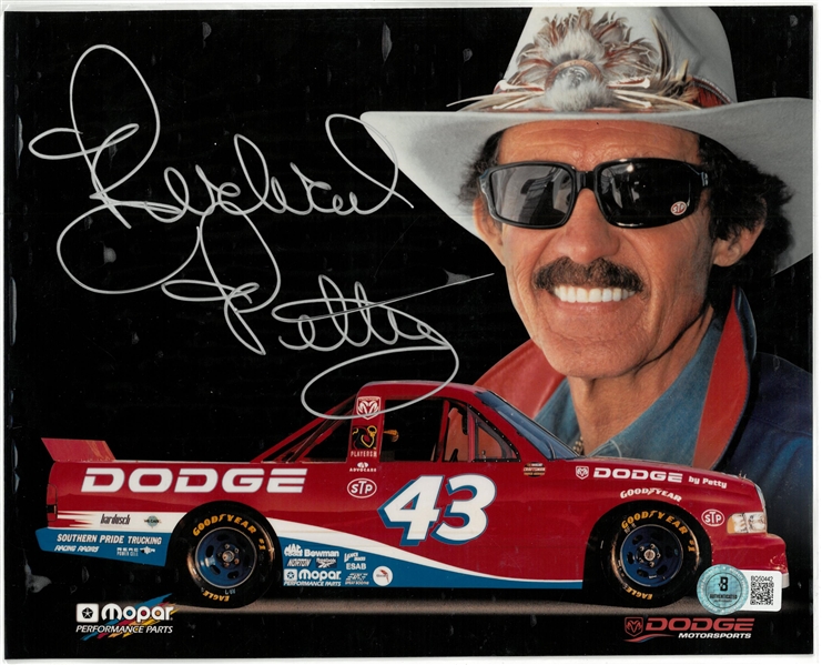 Richard Petty Autographed 8.5x11