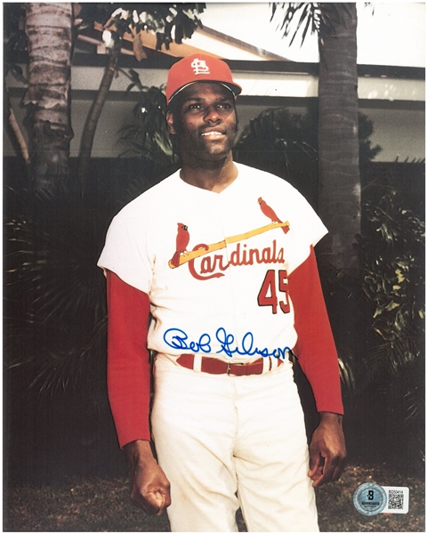 Bob Gibson Autographed 8x10