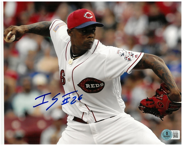 Raisel Iglesias Autographed 8x10