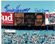 Ernie Harwell & Paul Carey Autographed 8x10
