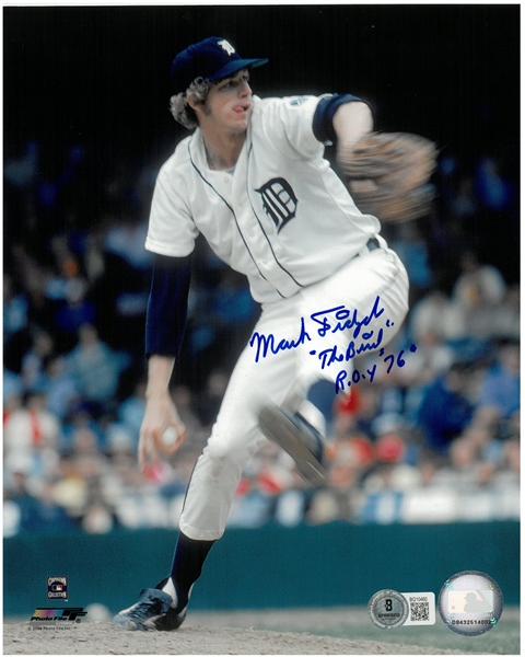 Mark Fidrych Autographed 8x10