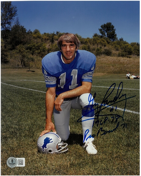Greg Landry Autographed 8x10