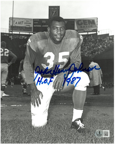 John Henry Johnson Autographed 8x10