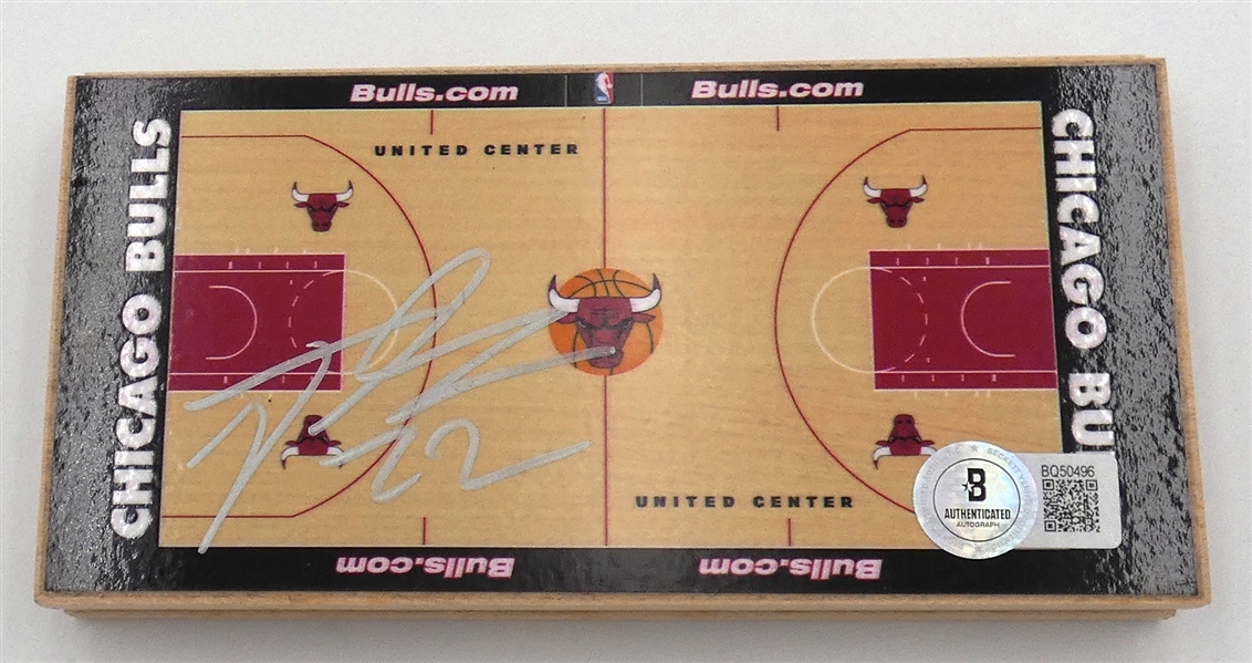 Taj Gibson Autographed Floorboard