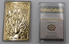 Pokemon 23 kt Gold Trading Card - Charizard