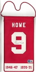 Gordie Howe Autographed 5.5x10 Mini Banner