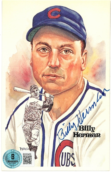 Billy Herman Autographed Perez-Steele