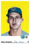 Glen Hobbie Autographed 4x5 Photo