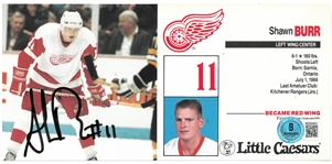 Shawn Burr Autographed Little Caesars Card