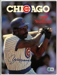 Andre Dawson Autographed 1988 Cubs Yearbook