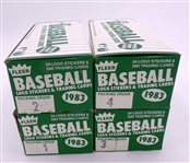 1983 Fleer Vending Boxes Lot of 4 #1,2,3,4