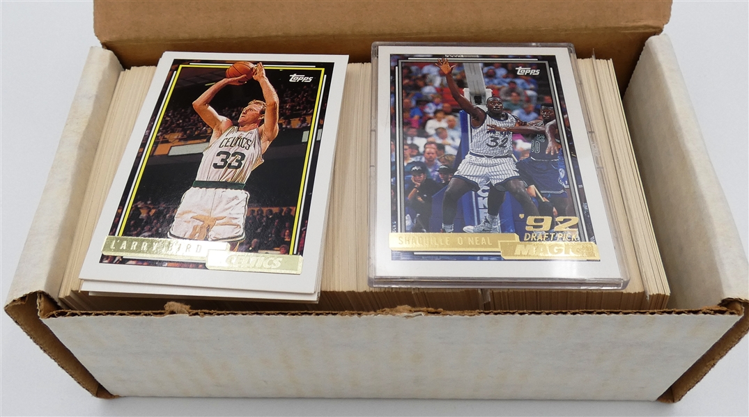 1992/93 Topps Basketball Gold Near Complete Set