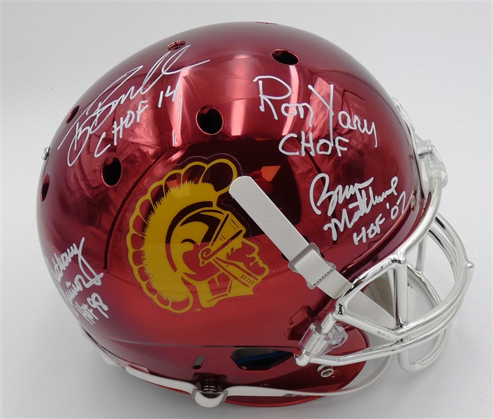 USC Hall of Famers Autographed Full Size Replica Helmet