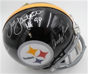 Steelers Hall of Famers Autographed Full Size Authentic Helmet